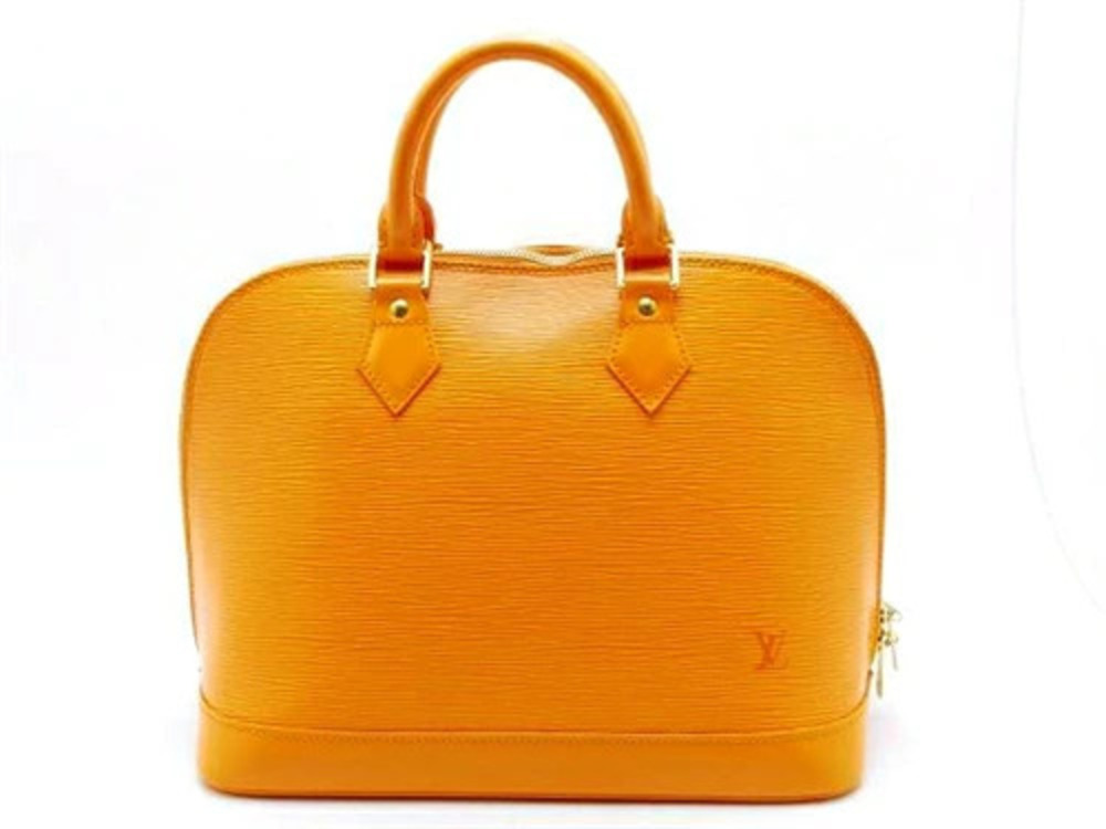 LOUIS VUITTON Alma Handbag Epi Leather Mandarin